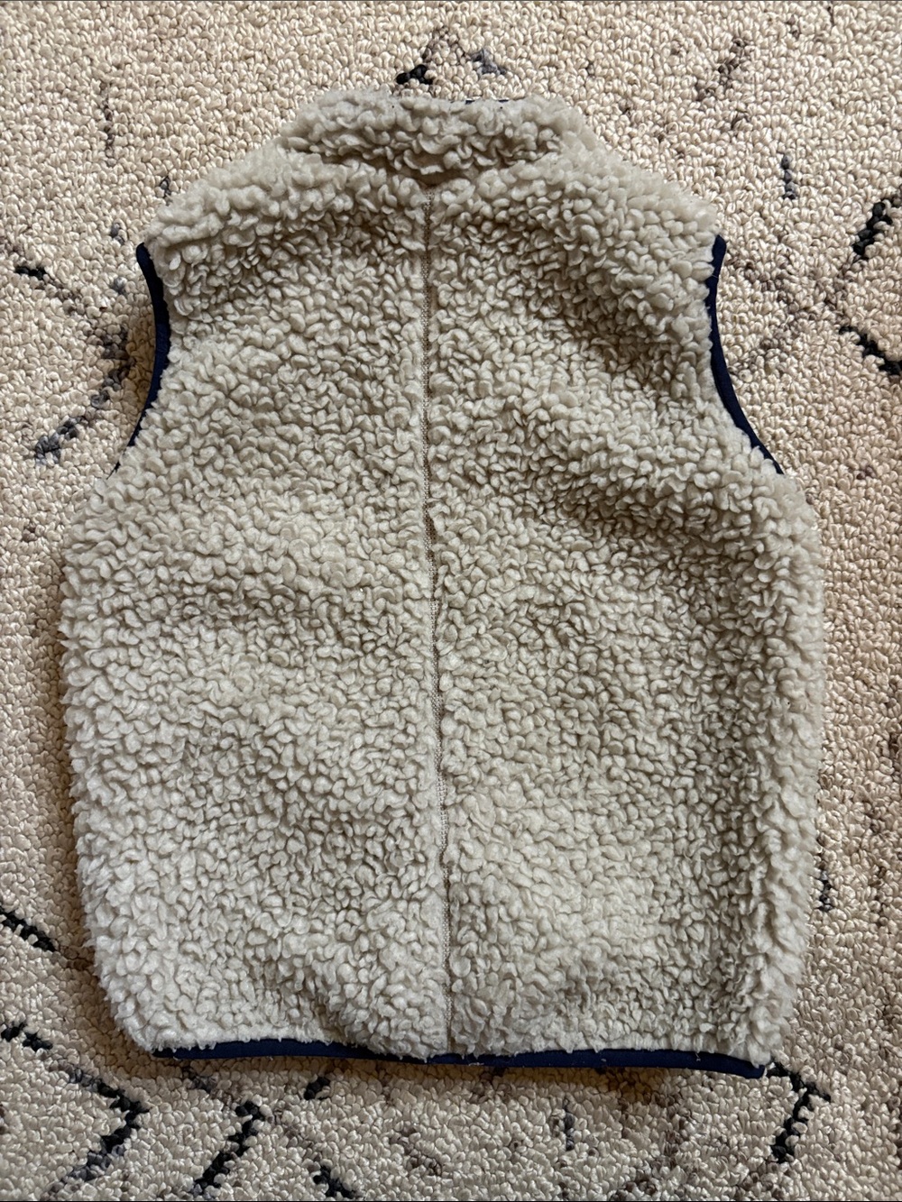 Patagonia Kids Cream Sherpa Fleece Vest (5T) - Picture 2 of 3